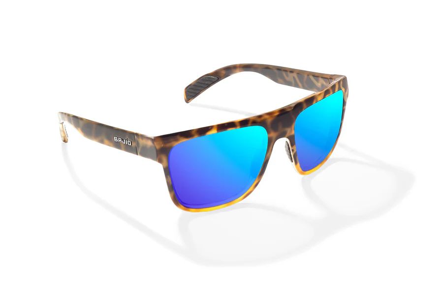 BAJIO CABALLO | Frame Color: Brown Turtle Gloss | Lens Color: Blue Mirror | Lens Material: Polycarbonate Lenses