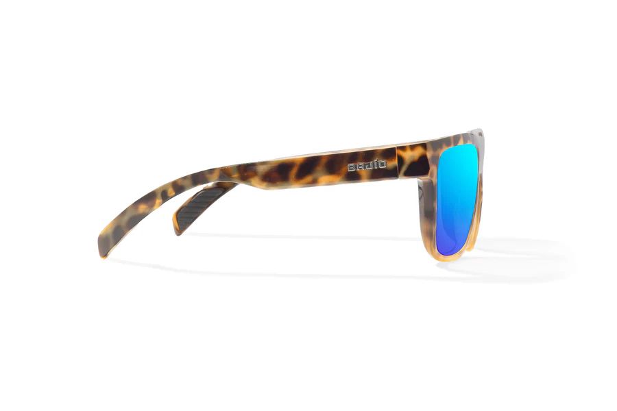 BAJIO CABALLO | Frame Color: Brown Turtle Gloss | Lens Color: Blue Mirror | Lens Material: Polycarbonate Lenses