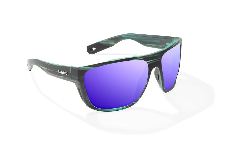 BAJIO LAS ROCAS | Frame Color: Blue Grass Matte | Lens Color: Violet Mirror | Lens Material: Polycarbonate Lenses