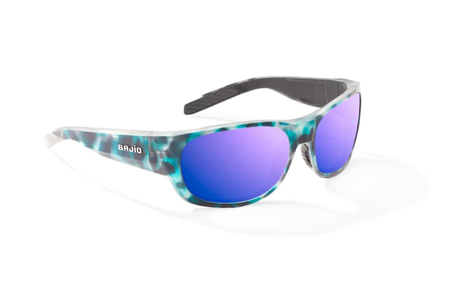 BAJIO DARIEN | Frame Color: Light Blue Water Matte | Lens Color: Violet Mirror | Lens Material: Polycarbonate Lenses