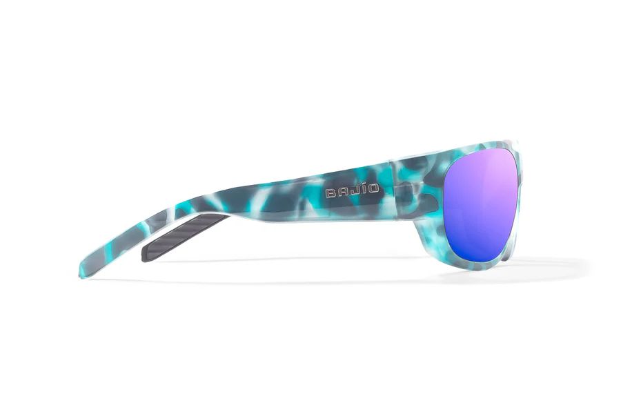 BAJIO DARIEN | Frame Color: Light Blue Water Matte | Lens Color: Violet Mirror | Lens Material: Polycarbonate Lenses