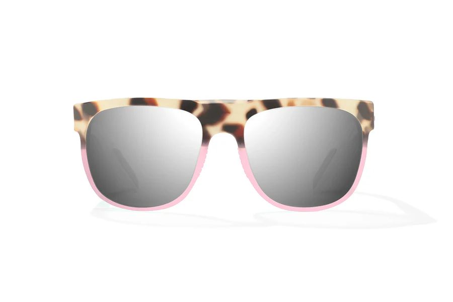 BAJIO CHELEM | Frame Color: Tort-Rose Turtle Gloss | Lens Color: Silver Mirror | Lens Material: Glass Lenses