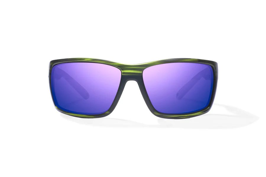 BAJIO BALES BEACH | Green Grass Matte | Lens Color: Violet Mirror | Lens Material: Polycarbonate Lenses