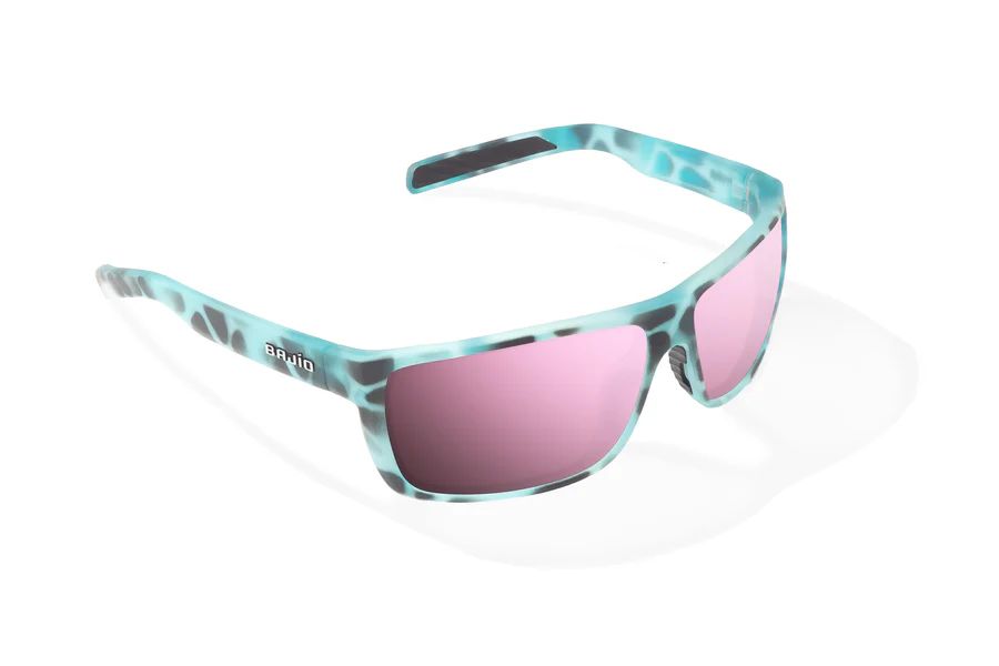BAJIO SIGS | Frame Color: Light Blue Water Matte | Lens Color: Rose Mirror | Lens Material: Polycarbonate Lenses