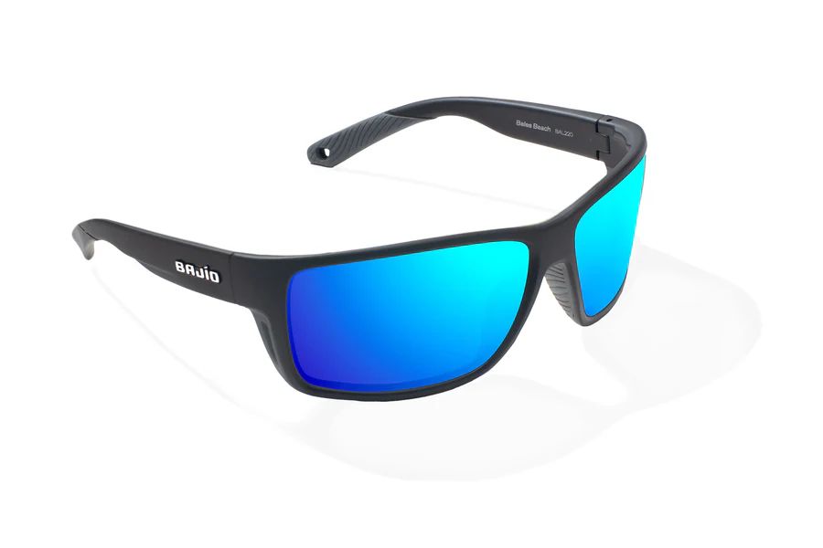 BAJIO BALES BEACH | Frame Color: Black Matte | Lens Color: Blue Mirror | Lens Material: Glass Lenses