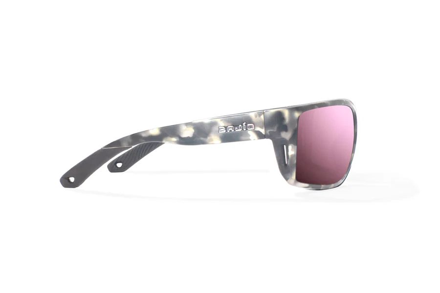 BAJIO BALES BEACH | Frame Gray Rock Matte | Lens Color: Rose Mirror | Lens Material: Glass Lenses