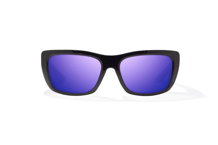 BAJIO ANNETTE | Frame Color: Black Gloss | Lens Color: Violet Mirror | Lens Material: Polycarbonate Lenses