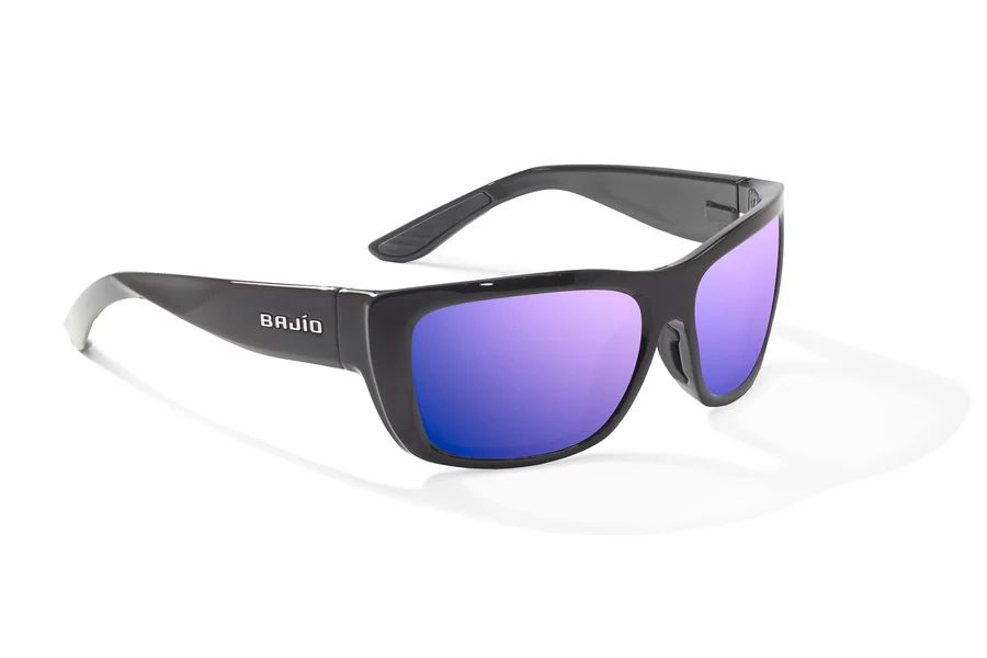 BAJIO ANNETTE | Frame Color: Black Gloss | Lens Color: Violet Mirror | Lens Material: Polycarbonate Lenses