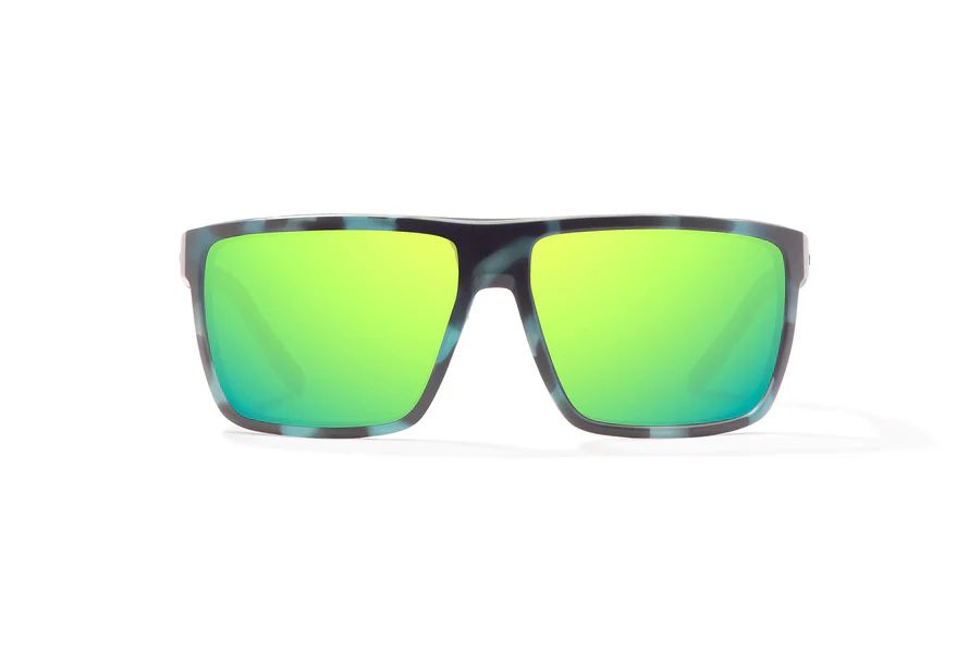 BAJIO TOADS | Frame Color: Blue Water Matte | Lens Color: Green Mirror | Lens Material: Polycarbonate Lenses