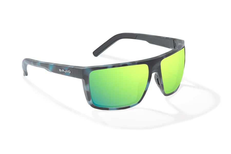 BAJIO TOADS | Frame Color: Blue Water Matte | Lens Color: Green Mirror | Lens Material: Polycarbonate Lenses