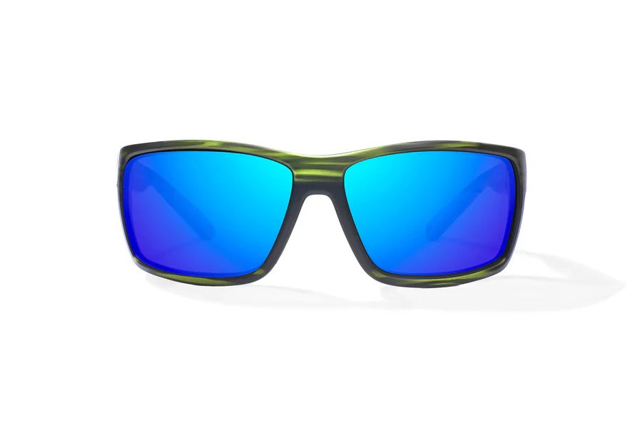 BAJIO BALES BEACH | Green Grass Matte | Lens Color: Blue Mirror | Lens Material: Polycarbonate Lenses