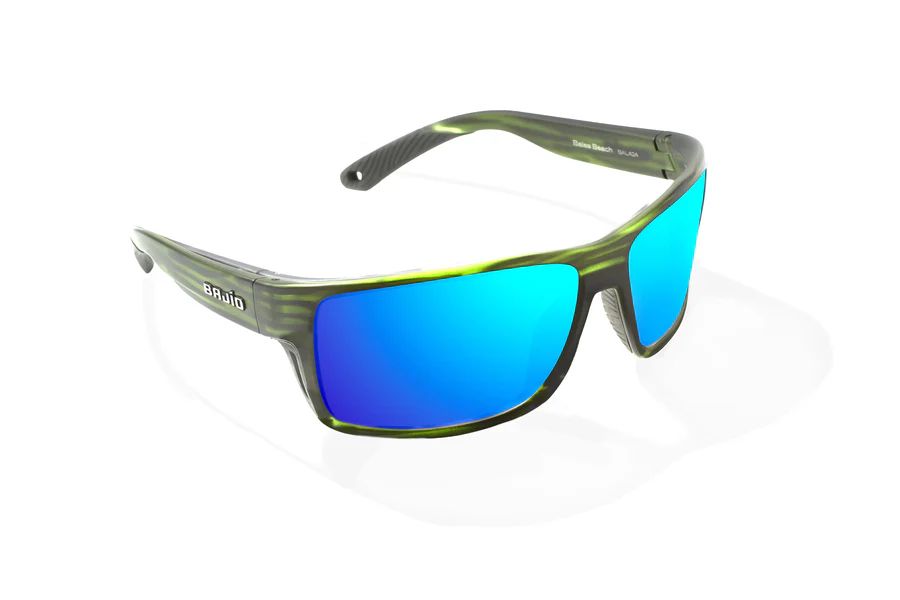 BAJIO BALES BEACH | Green Grass Matte | Lens Color: Blue Mirror | Lens Material: Polycarbonate Lenses