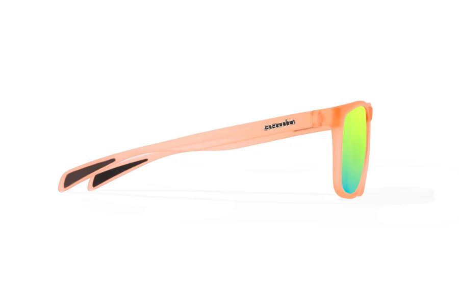 BAJIO CALDA | Frame Color: Peach Glass Matte | Lens Color: Green Mirror | Lens Material: Polycarbonate Lenses