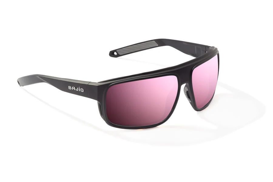 BAJIO GREENLAND | Frame Color: Black Matte | Lens Color: Rose Mirror | Lens Material: Polycarbonate Lenses