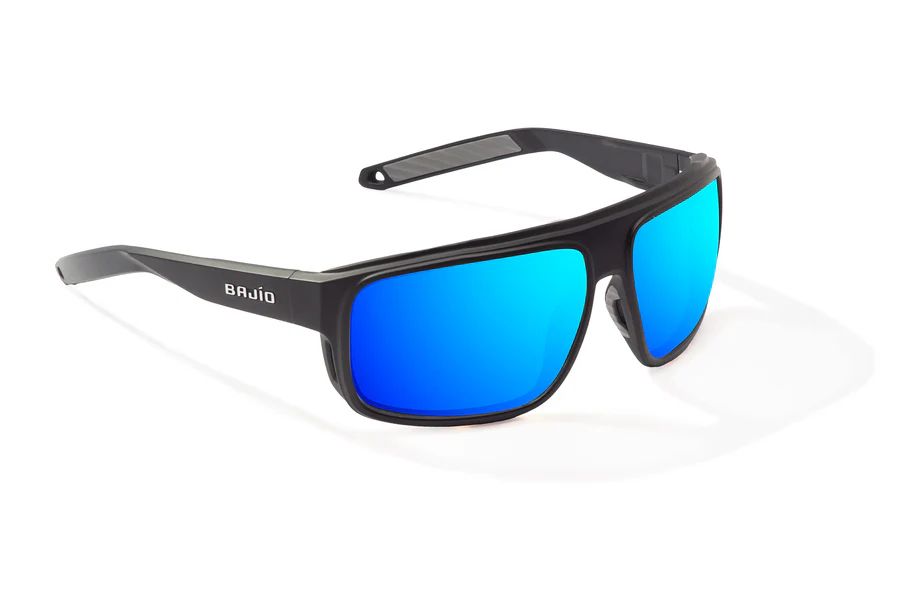 BAJIO GREENLAND | Frame Color: Black Matte | Lens Color: Blue Mirror | Lens Material: Glass Lenses