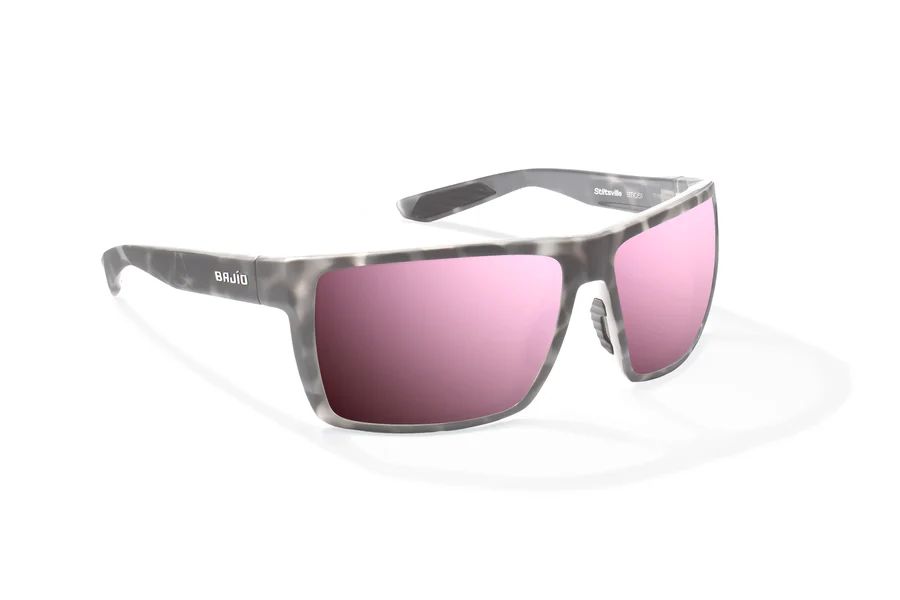BAJIO STILTSVILLE | Frame Color: Gray Rock Matte | Lens Color: Rose Mirror | Lens Material: Polycarbonate Lenses