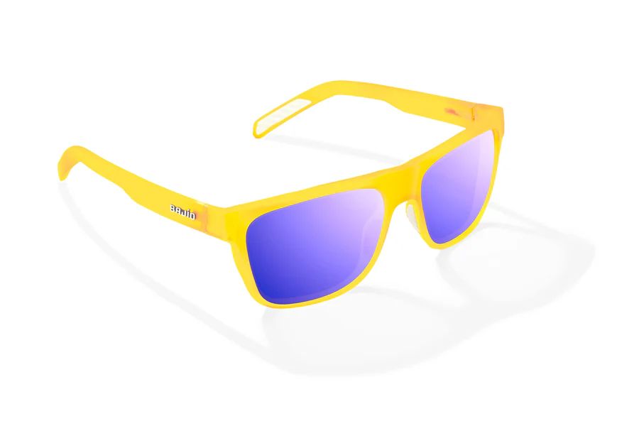 BAJIO HOPEDALE | Frame Color: Yellow Glass Matte | Lens Color: Violet Mirror | Lens Material: Polycarbonate Lenses