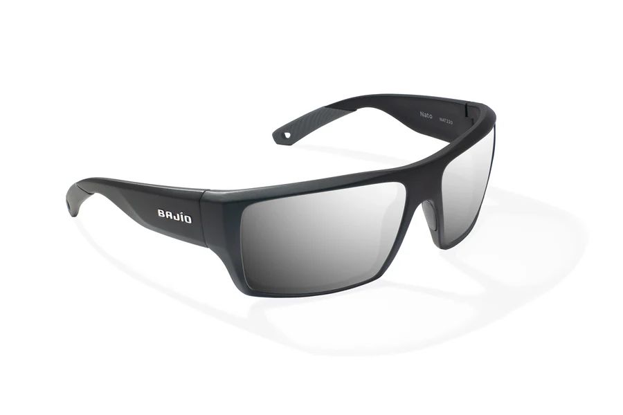 BAJIO NATO | Frame Color: Black Matte | Lens Color: Silver Mirror | Lens Material: Polycarbonate Lenses