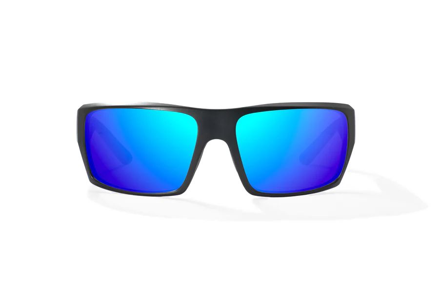BAJIO NATO | Frame Color: Black Matte | Lens Color: Blue Mirror | Lens Material: Polycarbonate Lenses