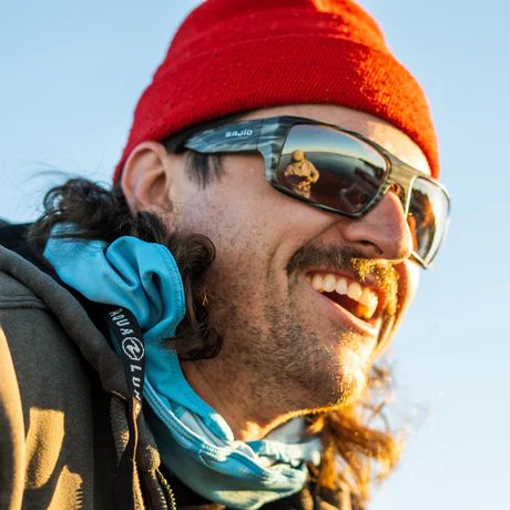 BAJIO NATO | Frame Color: Black Matte | Lens Color: Blue Mirror | Lens Material: Polycarbonate Lenses