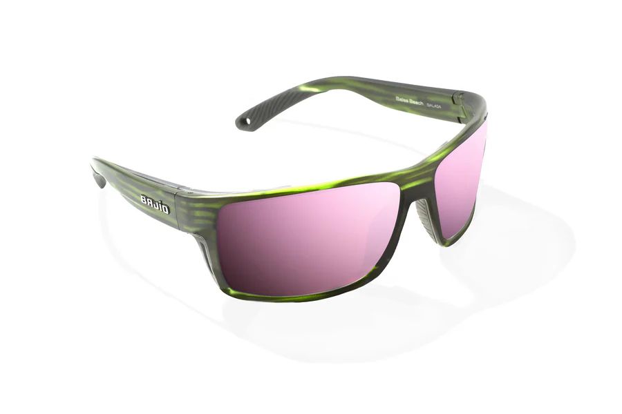 BAJIO BALES BEACH | Green Grass Matte | Lens Color: Rose Mirror | Lens Material: Polycarbonate Lenses