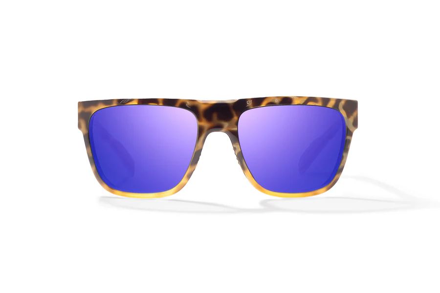 BAJIO CABALLO | Frame Color: Brown Turtle Gloss | Lens Color: Violet Mirror | Lens Material: Polycarbonate Lenses