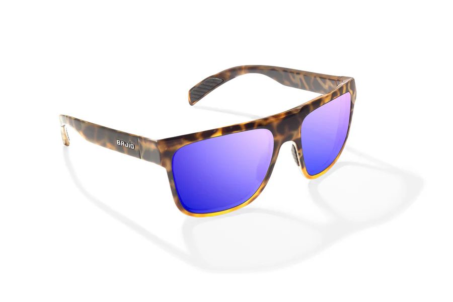 BAJIO CABALLO | Frame Color: Brown Turtle Gloss | Lens Color: Violet Mirror | Lens Material: Polycarbonate Lenses