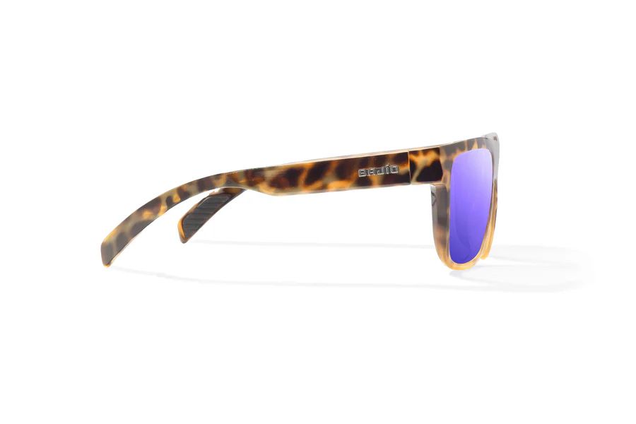 BAJIO CABALLO | Frame Color: Brown Turtle Gloss | Lens Color: Violet Mirror | Lens Material: Polycarbonate Lenses