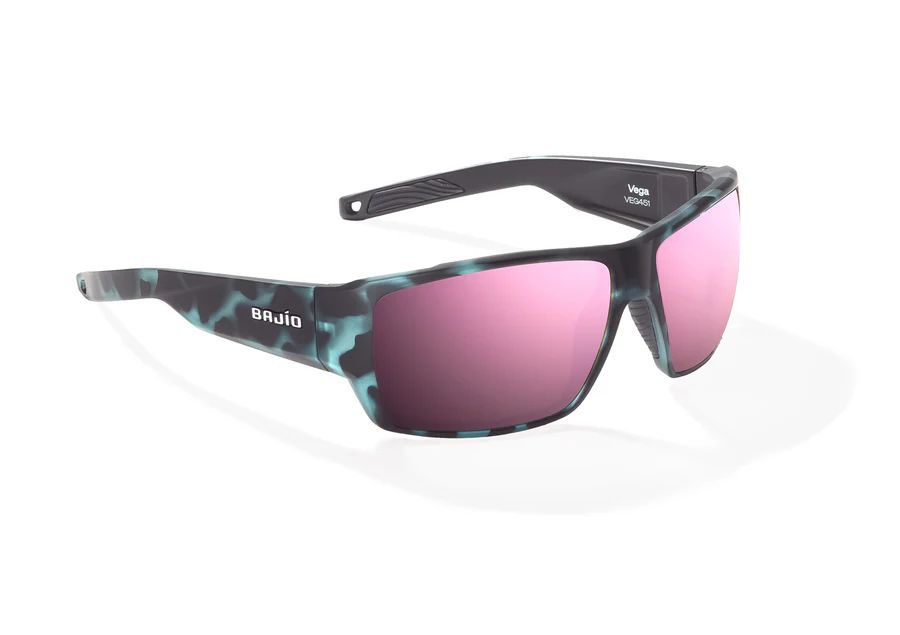 BAJIO VEGA | Frame Color: Blue Water Matte | Lens Color: Rose Mirror | Lens Material: Polycarbonate Lenses