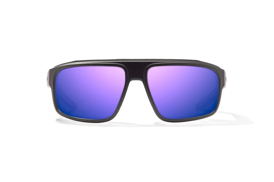 BAJIO GREENLAND | Frame Color: Black Matte | Lens Color: Violet Mirror | Lens Material: Polycarbonate Lenses