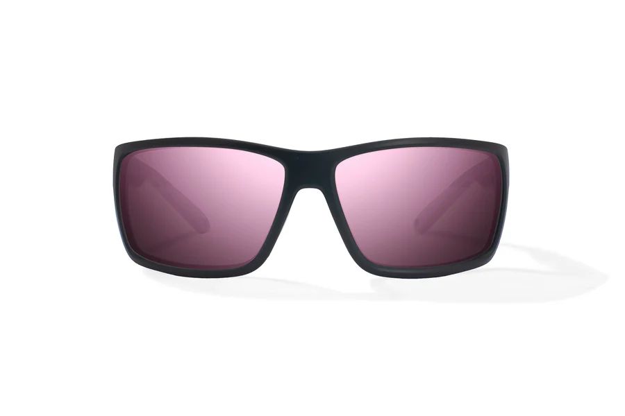 BAJIO BALES BEACH | Frame Color: Black Matte | Lens Color: Rose Mirror | Lens Material: Glass Lenses
