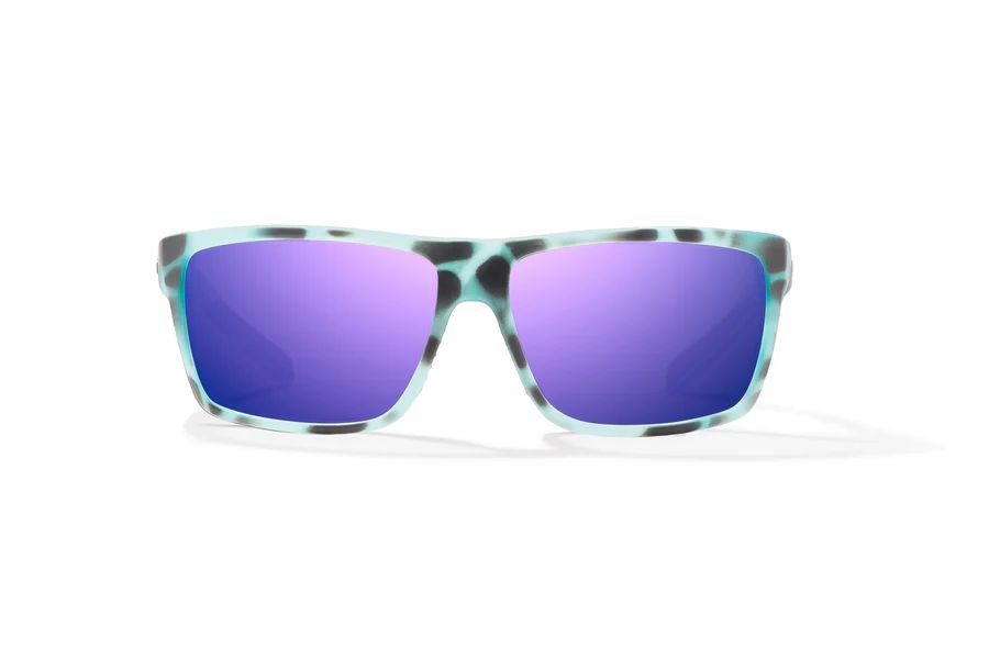 BAJIO SIGS | Frame Color: Light Blue Water Matte | Lens Color: Violet Mirror | Lens Material: Glass Lenses