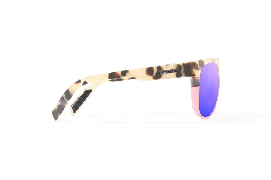 BAJIO CHELEM | Frame Color: Tort-Rose Turtle Gloss | Lens Color: Violet Mirror | Lens Material: Glass Lenses