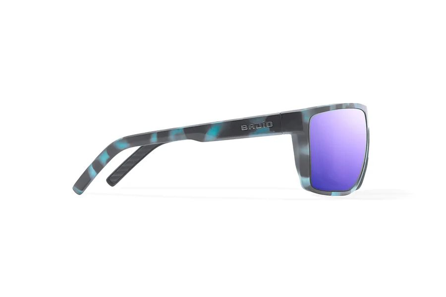 BAJIO TOADS | Frame Color: Blue Water Matte | Lens Color: Violet Mirror | Lens Material: Glass Lenses