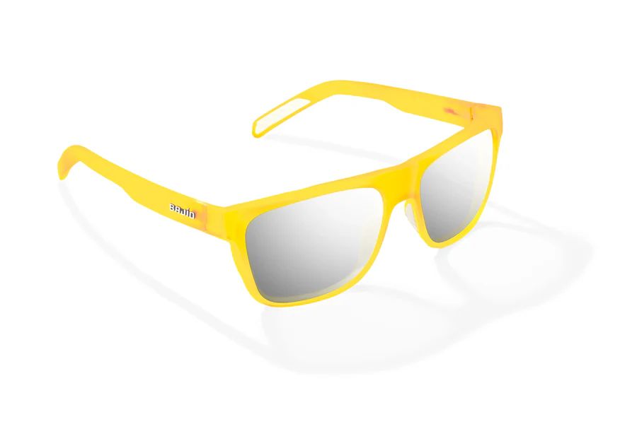 BAJIO HOPEDALE | Frame Color: Yellow Glass Matte | Lens Color: Silver Mirror | Lens Material: Polycarbonate Lenses