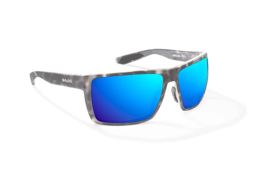 BAJIO STILTSVILLE | Frame Color: Gray Rock Matte | Lens Color: Blue Mirror | Lens Material: Polycarbonate Lenses