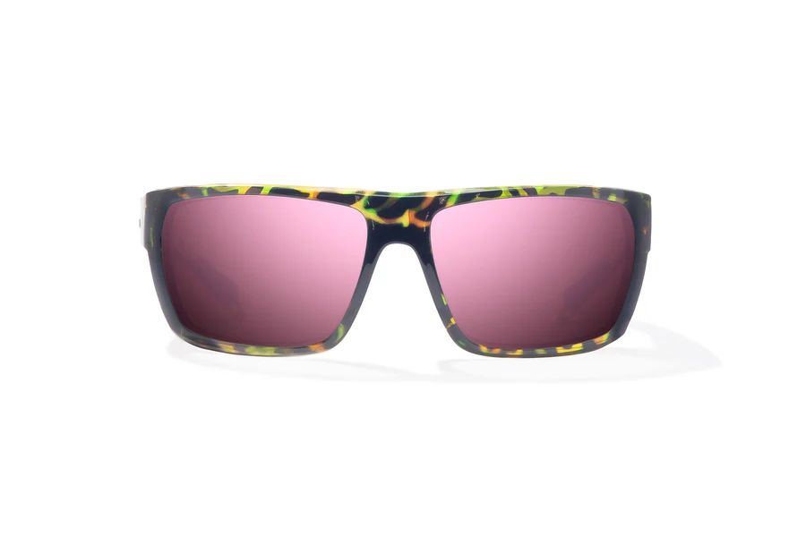 BAJIO PALOMETA | Frame Color: Green Rock Gloss | Lens Color: Rose Mirror | Lens Material: Glass Lenses