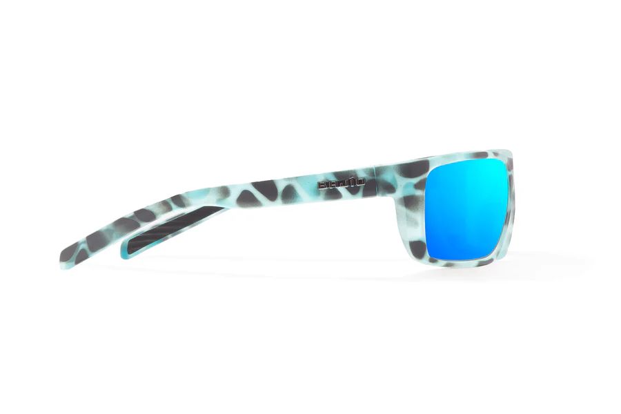 BAJIO SIGS | Frame Color: Light Blue Water Matte | Lens Color: Blue Mirror | Lens Material: Polycarbonate Lenses