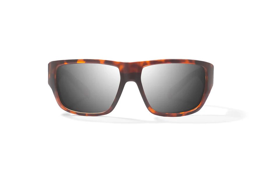 BAJIO PIEDRA | Frame Color: Brown Tortoise Matte | Lens Color: Silver Mirror | Lens Material: Glass Lenses