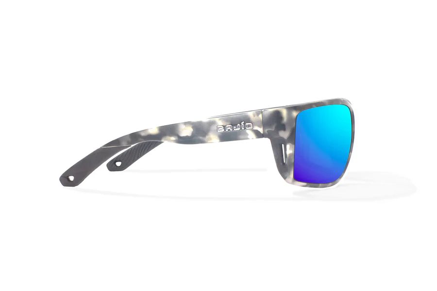 BAJIO BALES BEACH | Frame Gray Rock Matte | Lens Color: Blue Mirror | Lens Material: Glass Lenses