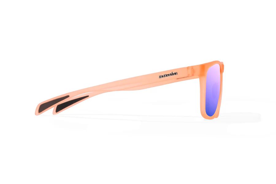 BAJIO CALDA | Frame Color: Peach Glass Matte | Lens Color: Violet Mirror | Lens Material: Polycarbonate Lenses